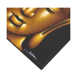 Cuadro de Buda - Acabado en Oro y Arena - 80x60cm