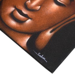 Buddha Gemälde - Kupfer und Sand Finish - 80x60cm