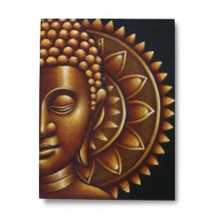 Golden Half Buddha Mandala 60x80cm