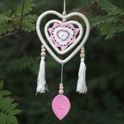 Dreamcatcher - Medium Pink Heart