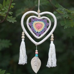 Dream catcher - Multicolor Heart Medium