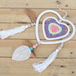 Dream catcher - Multicolor Heart Medium