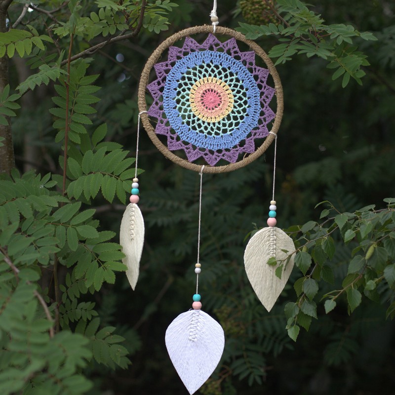 Dream Catcher - Grandi elementi multicolori-ACCHIAPPA SOGNI DI BALI-HOSTENATURA