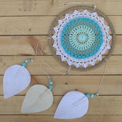 Dream Catcher - Medium turquoise elementen