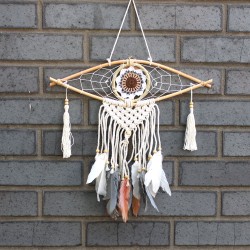 Dream Catcher - Sm Macrame Eye Assorted Colors