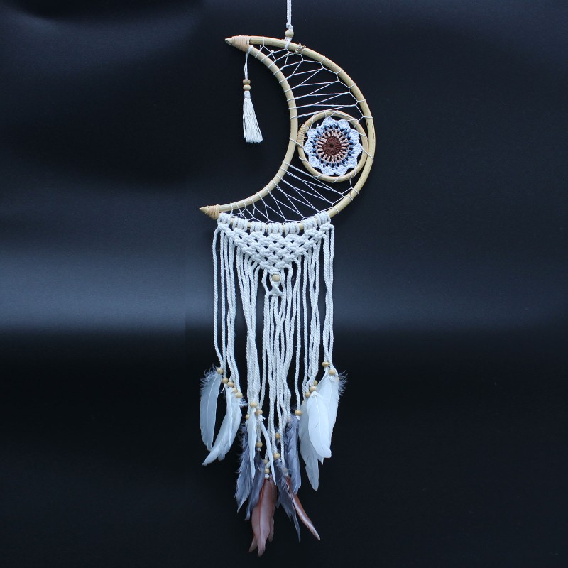 Acchiappasogni - Assortimento Macramé Moon-ACCHIAPPA SOGNI DI BALI-HOSTENATURA