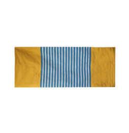 Alfombra India de Algodón - 70x170cm - Amarillo/ Azul