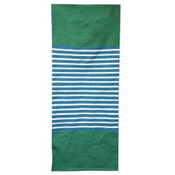 Vloerkleed van Indiaas Katoen - 70x170cm - Blauw/Groen