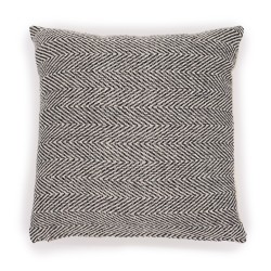 Funda de Coixí Clàssic - Chevron Gris - 40x40cm