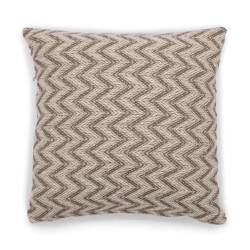 Fodera per cuscino classica - Ampio Chevron grigio - 40x40 cm