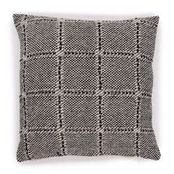 Housse de coussin classique - carreaux gris - 40x40cm