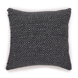 Housse de coussin classique - Labyrinthe noir - 40x40cm