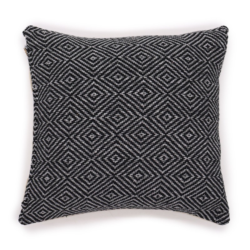 Classic Cushion Cover - Black Labyrinth - 40x40cm-CUSHION COVER-HOSTENATURA