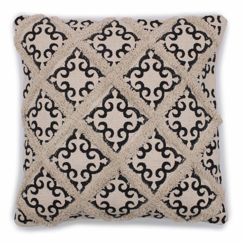 Classic Cushion Cover - Large Squares and Prints - 45x45cm-CUSHION COVER-HOSTENATURA