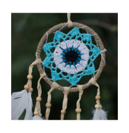 Atrapasueños-Macramé Azul12cm (Colores Surtidos)