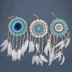 Blue Dream Catcher-Macramé 16cm (Assorted Colors)