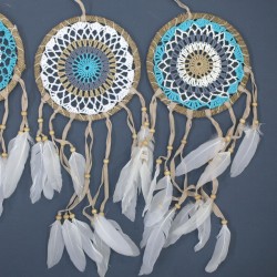 Blue Dream Catcher-Macramé 16cm (Assorted Colors)