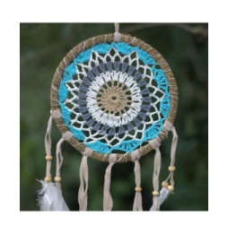 Atrapasueños-Macramé Azul 16cm (Colores Surtidos)