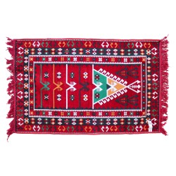 Dywan Kilim 125x80 cm - Czerwony