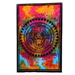 Single Cotton Quilt + Tapestry - Hamsa