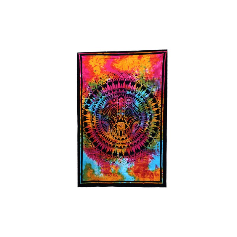 Single Cotton Quilt + Tapestry - Hamsa-COTTON QUILTS-HOSTENATURA