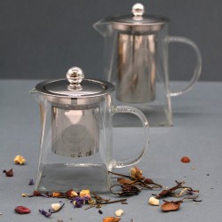 Glass Teapot - Tower Shape - 350ml