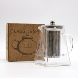 Glass Teapot - Tower Shape - 750ml