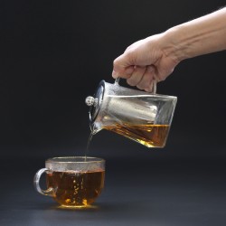 Glass Teapot - Tower Shape - 750ml