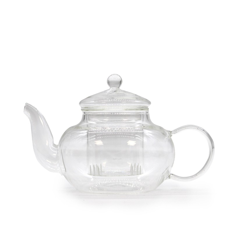 Glass Teapot - Round Pearl - 400ml-TEA-HOSTENATURA