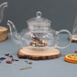 Glass Teapot - Round Pearl - 400ml