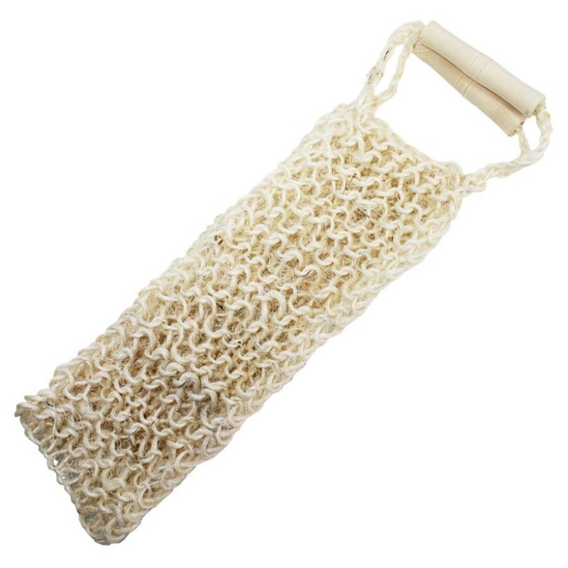 Ruban exfoliant en jute en fibres épaisses - Naturel-GOMMAGES POUR LE BAIN ET LE SPA DE LUXE-HOSTENATURA