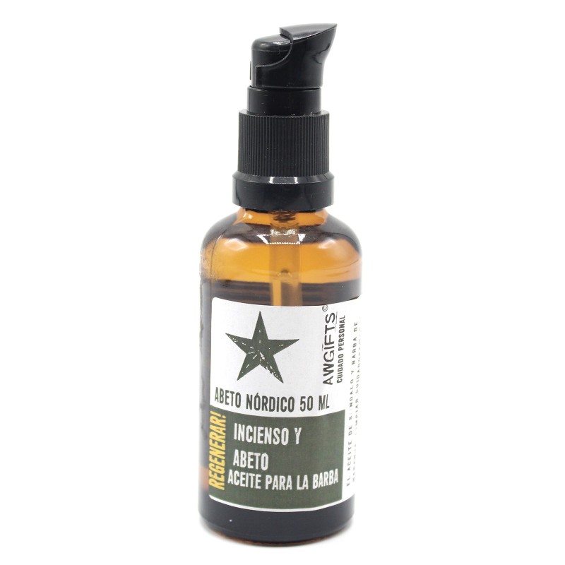 Baardolie - Noordse Spar - Regenereren! - Wierook en spar - 50ml-NATUURLIJKE BAARDOLIËN-HOSTENATURA