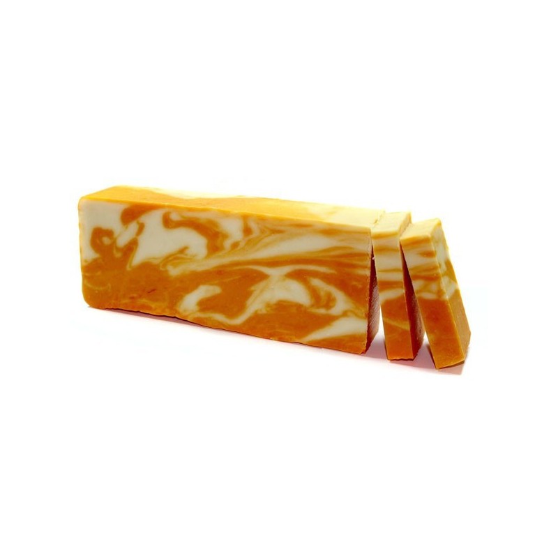 Orange Soap Bar 1.25kg-OLIVE OIL ARTISAN SOAP-HOSTENATURA