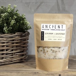 Himalayan Bath Salt Blend - 500 g - Clear Skin - Revitalizes Skin - Geranium, Grapefruit and Vitamin E Oil