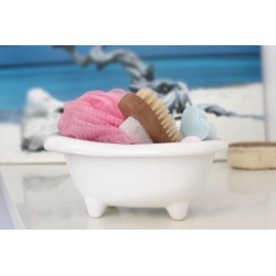 Mini-Keramik-Badezimmer - Weiß