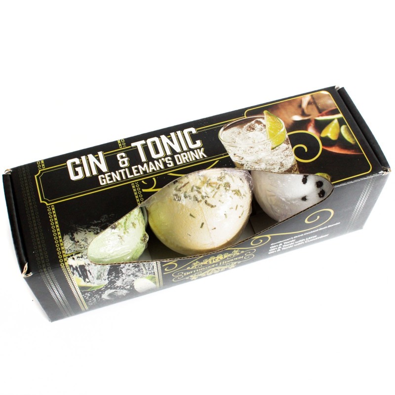 Conjunto de 3 bombas de banho de gin tônica-BOMBAS DE BANHO-HOSTENATURA