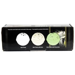 Set of 3 bath bombs gin & tonic