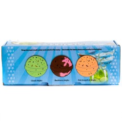 Lot de 3 bombes de bain mojito