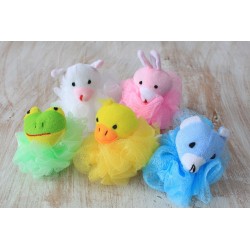 Bath Sponge - Animal Cotton 5 assorted 27gm