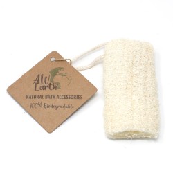 Gommage en luffa naturel sur corde - 5" - 12,7 cm