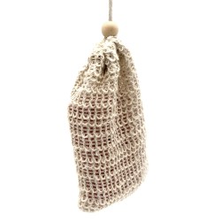 Natural soap bag - Washed jute