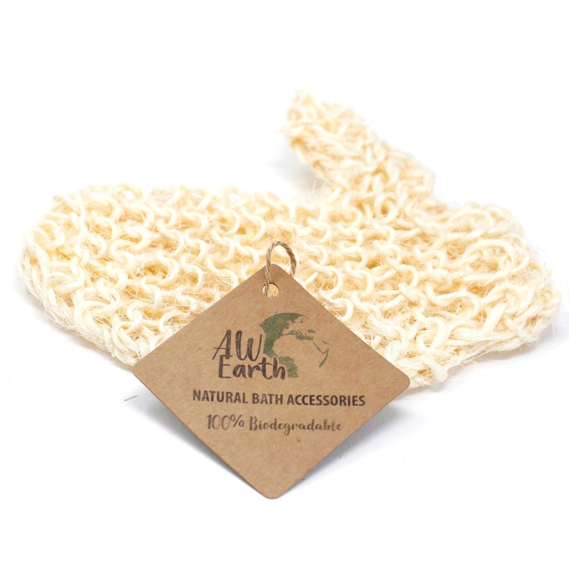 Sisal Sponge and Scrub - Exfoliërende handschoen-SISAL-EXFOLIERENDE SPONSEN-HOSTENATURA