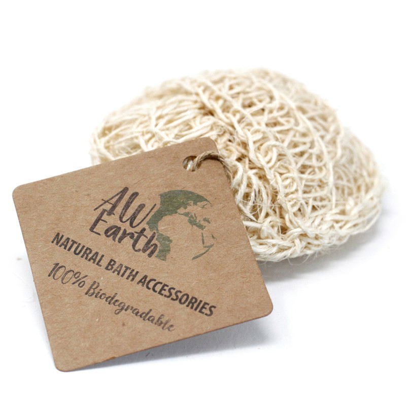 Sisal Sponge & Scrub - Coussin exfoliant rond doux-ÉPONGES EXFOLIANTES EN SISAL-HOSTENATURA