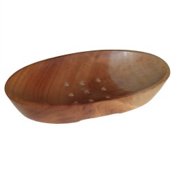 Klassische Seifenschale aus Mahagoni - Oval