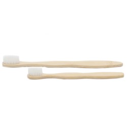 Boxes of 4 Bamboo Brushes-White-2 Adults 2Children