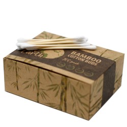 Box of 200 Bamboo Cotton Swabs