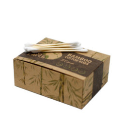 Caja de 200 Bastoncillos de Algodón de Bambú