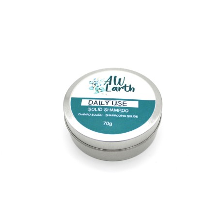 Shampoing solide artisanal en canette - Usage quotidien - 70gr. - Vegan
