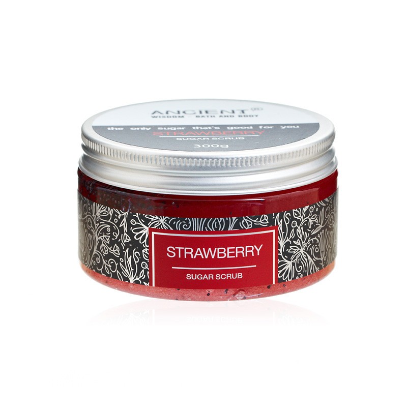 Sugar Scrub 300g - Capsuni-EXFOLIANTE SCRUB DE ZAHAR-HOSTENATURA