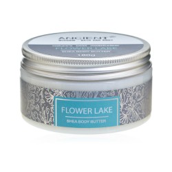 Manteca de karité 180 g - Flores do lago - Rosas búlgaras, violeta, vainilla e almizcle branco - Manteca corporal de karité